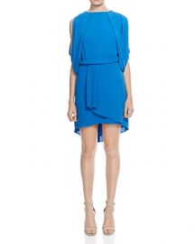 Halston Heritage Draped Cowl-Back Dress at Bloomingdales